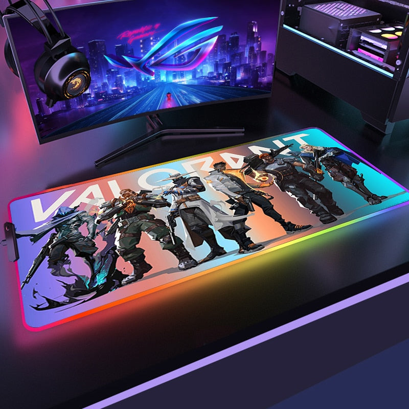 Valorant RGB Lighting Gaming Mouse Pads - 20 Variants