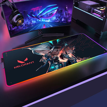 Valorant RGB Lighting Gaming Mouse Pads - 20 Variants