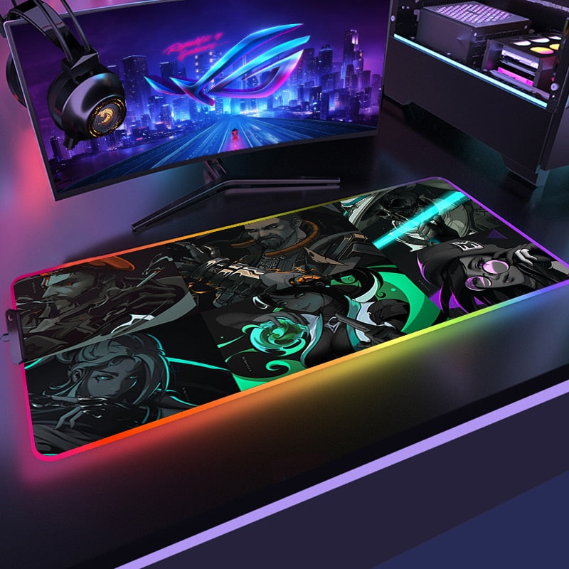 Valorant RGB Lighting Gaming Mouse Pads - 20 Variants