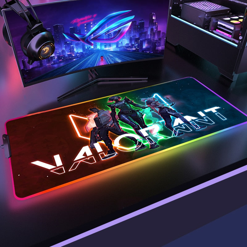 Valorant RGB Lighting Gaming Mouse Pads - 20 Variants